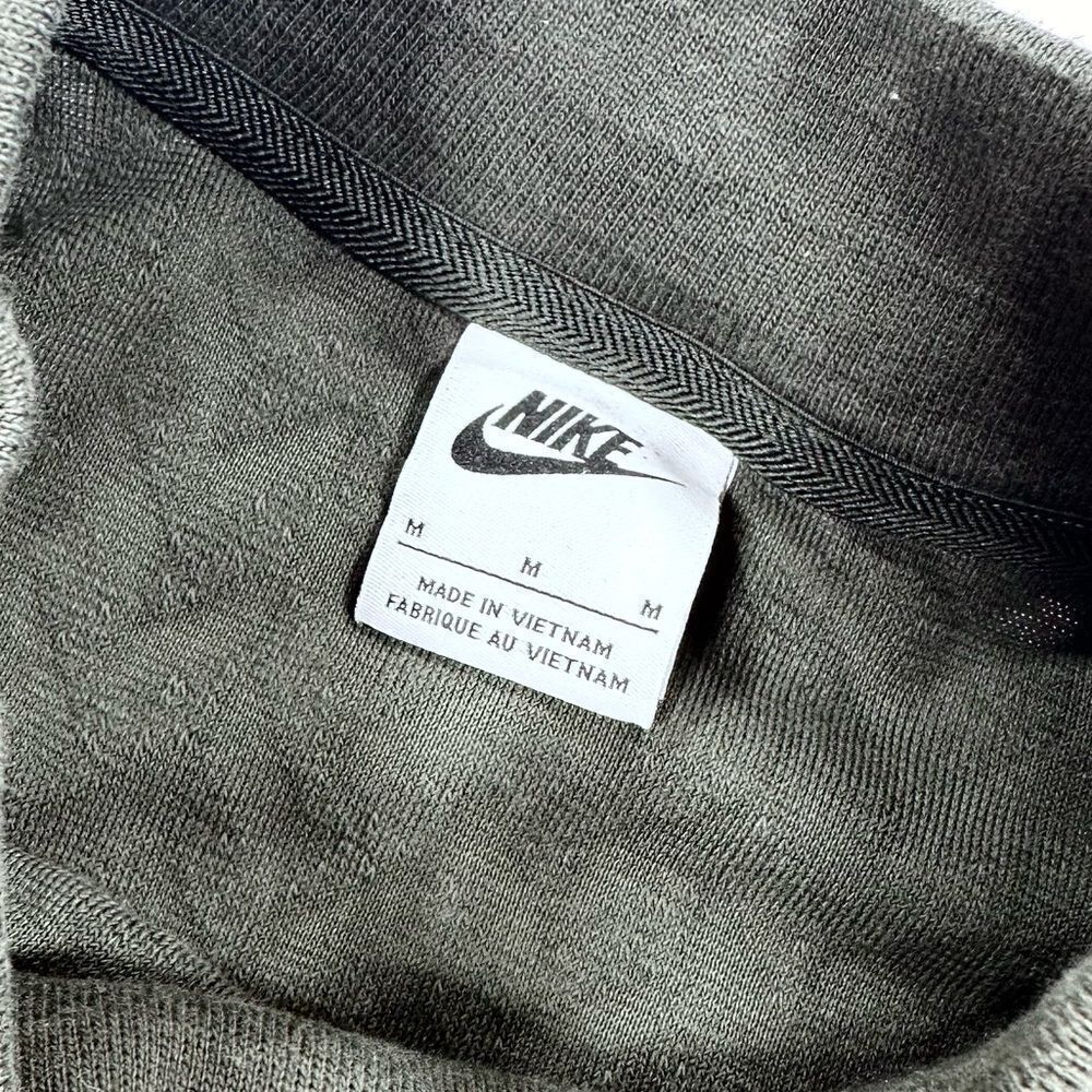 Nike olive green mock neck chevron terry crop top M - Picture 6 of 9